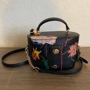 COACH x JEAN -MICHEL BASQUIAT Leather Kay Crossbody Bag in Black